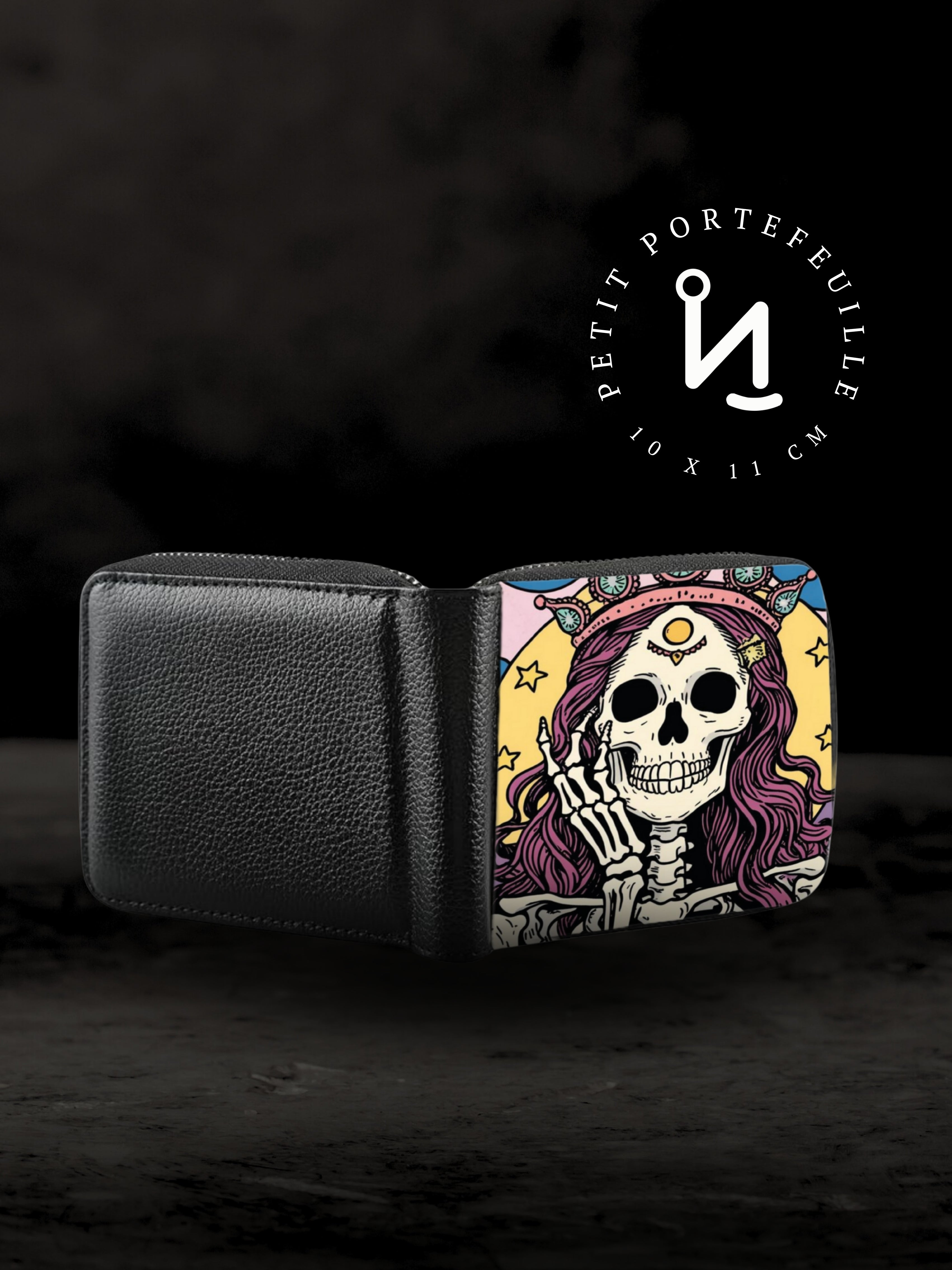 WITCHY DRAMA - Petit Portefeuille zipper