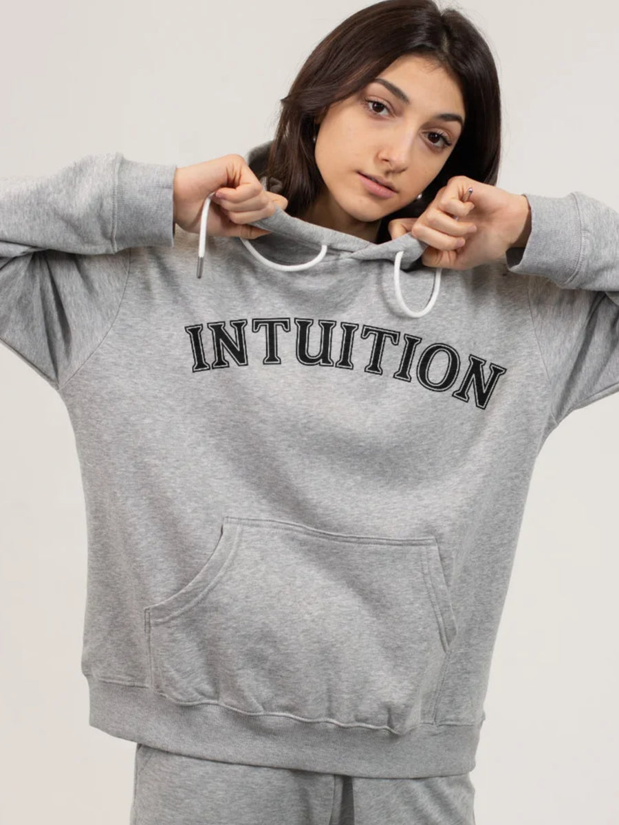 INTUITION - Hoodie gris (taille unisexe)