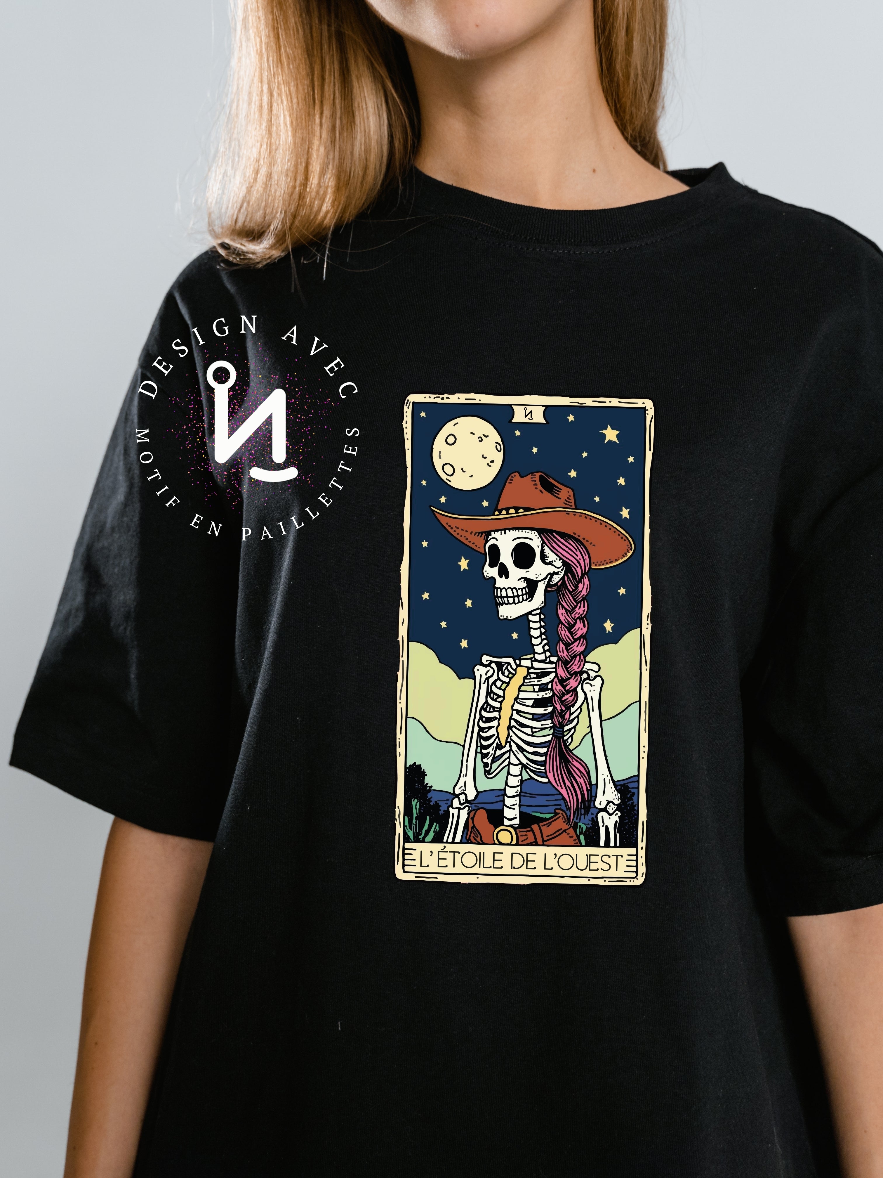 L'ÉTOILE DE L'OUEST - T-Shirt noir (taille unisexe)