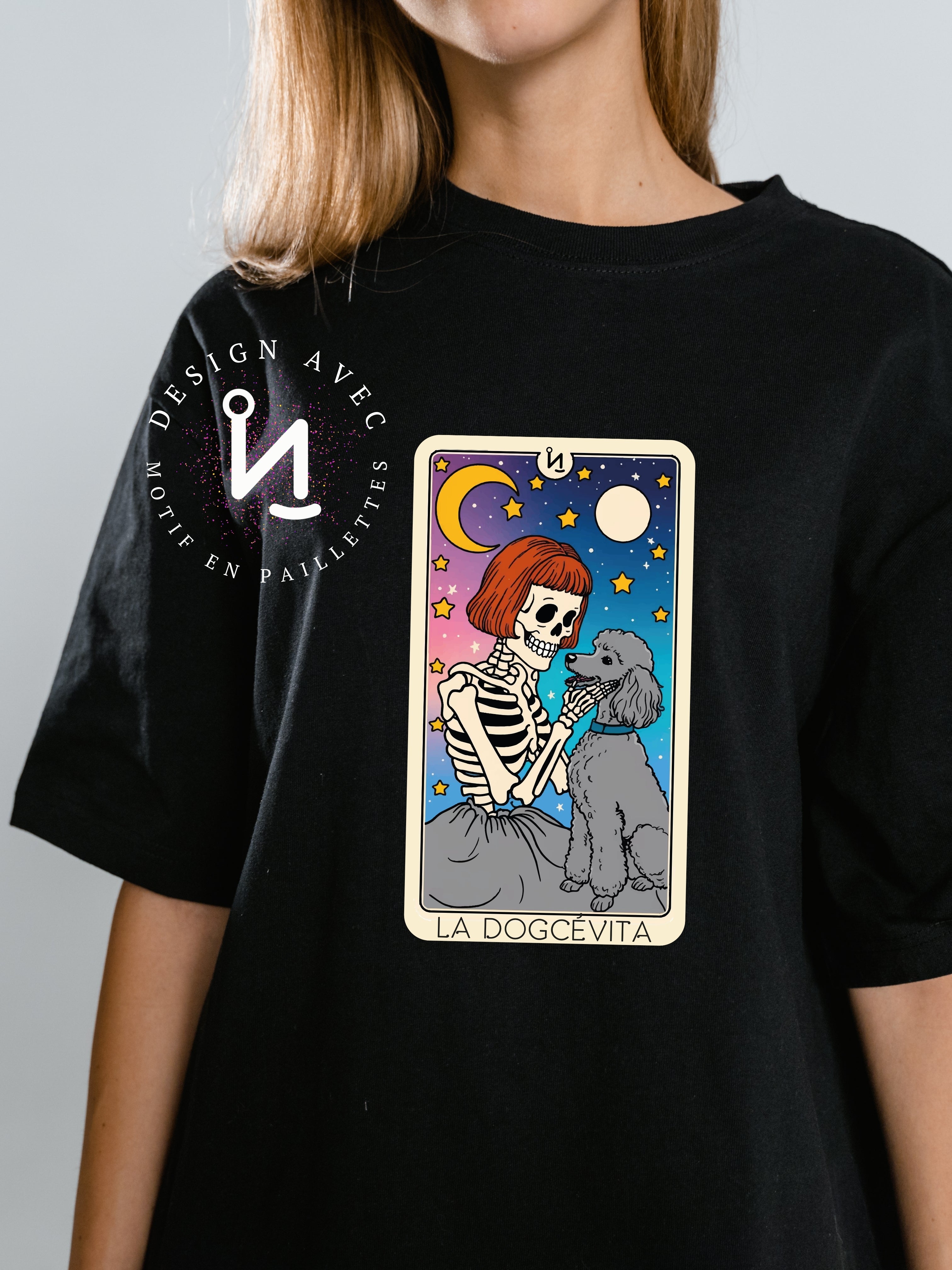 LA DOGCÉVITA - T-Shirt noir (taille unisexe)