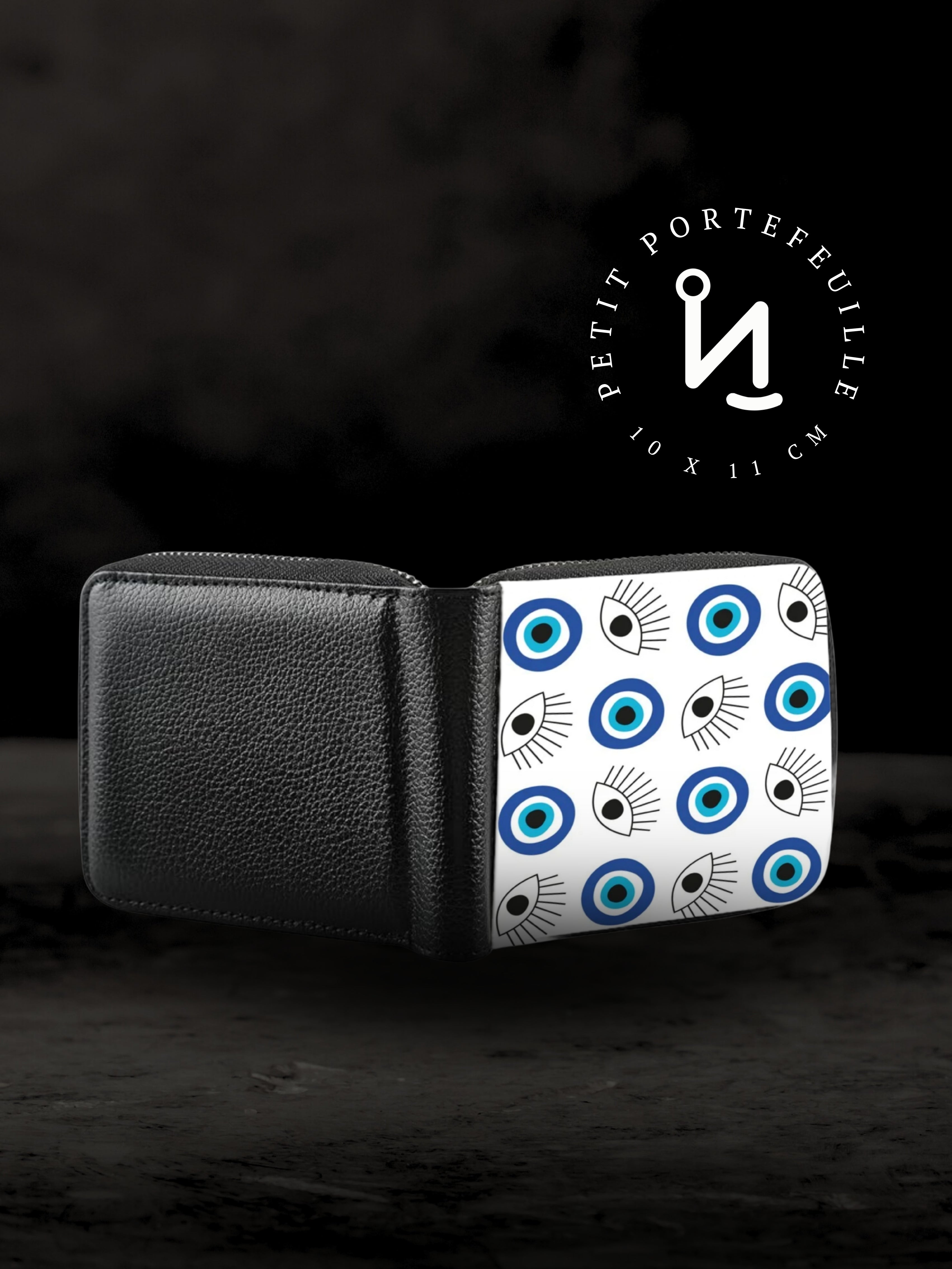 OEIL PROTECTEUR - Petit Portefeuille zipper