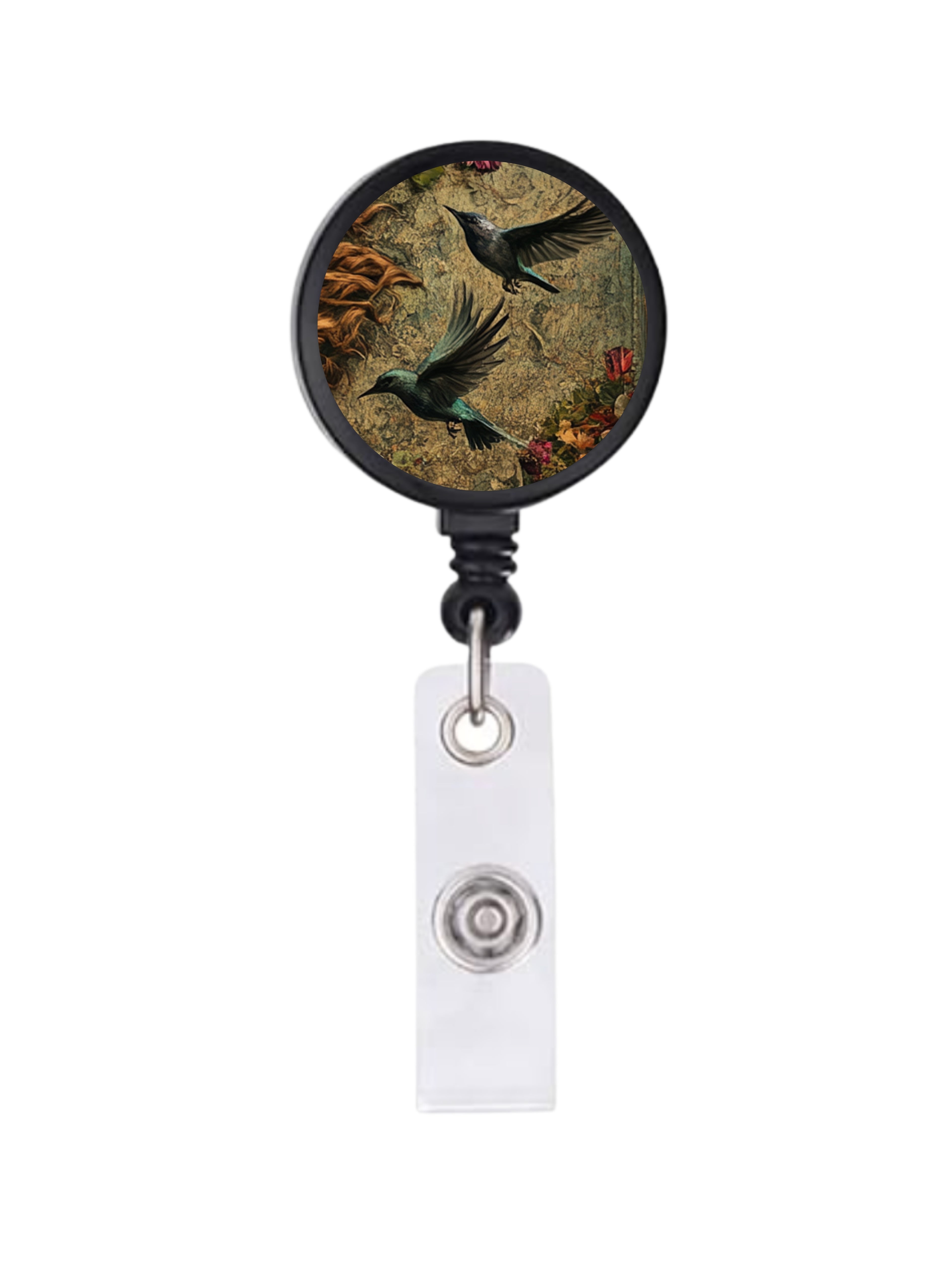 SOUPIR - Porte-badge rétractable noir