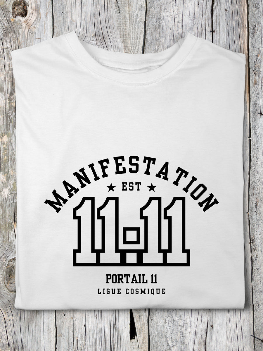 MANIFESTATION 11:11 - T-Shirt blanc (taille unisexe)