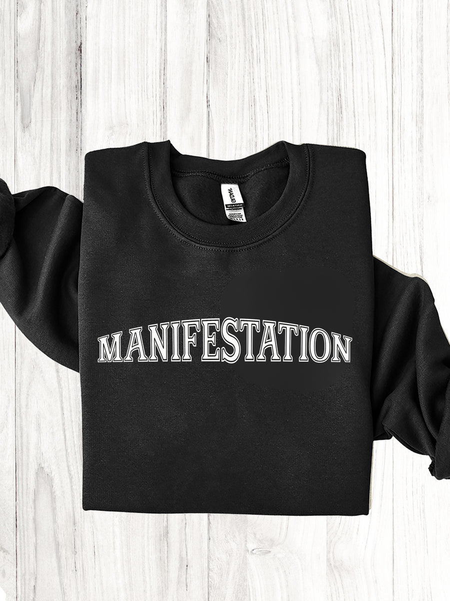 MANIFESTATION - Coton ouaté noir (taille unisexe)