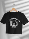 MANIFESTATION 11:11 - Crop top noir