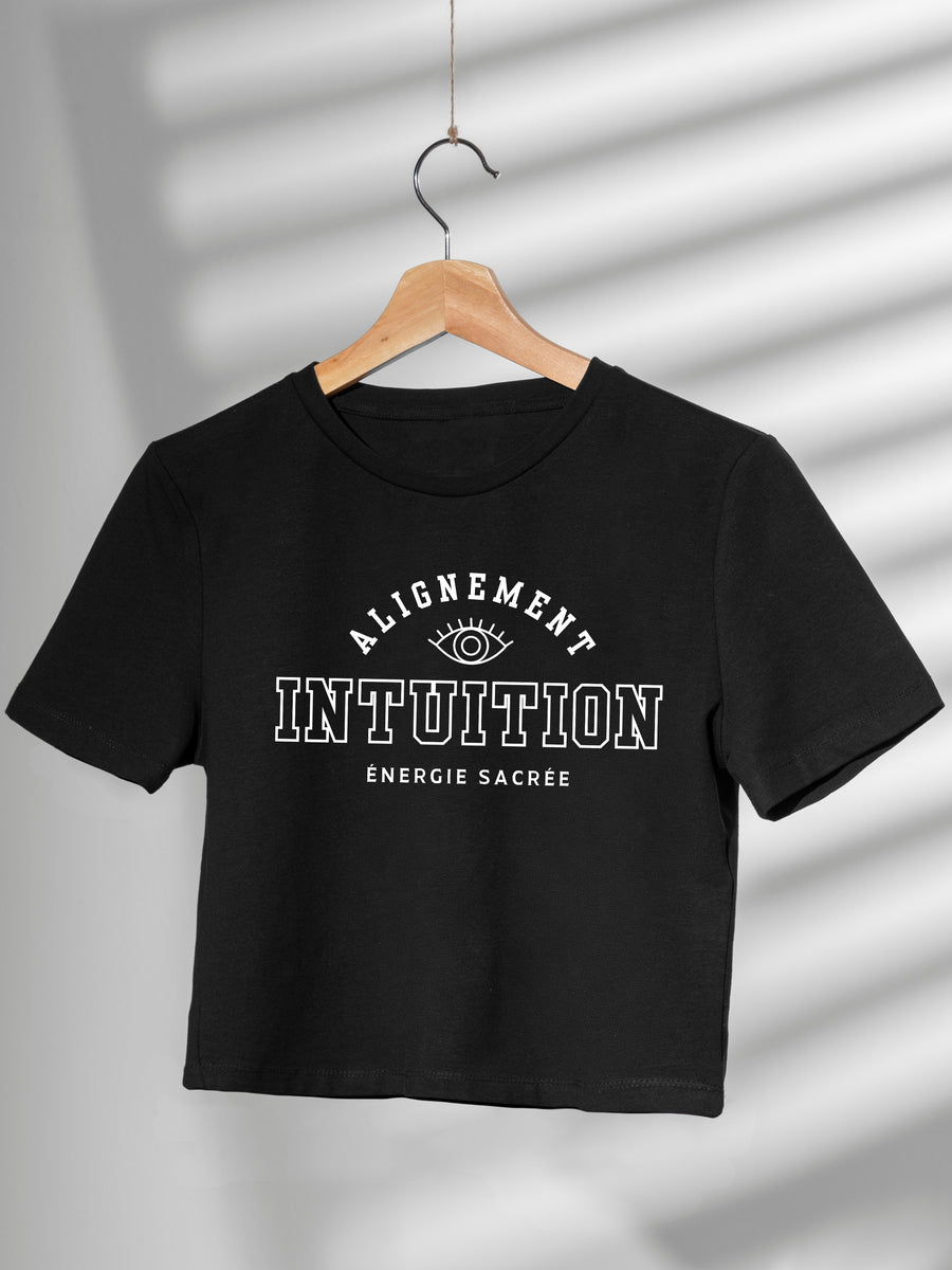 ALIGNEMENT - Crop top noir