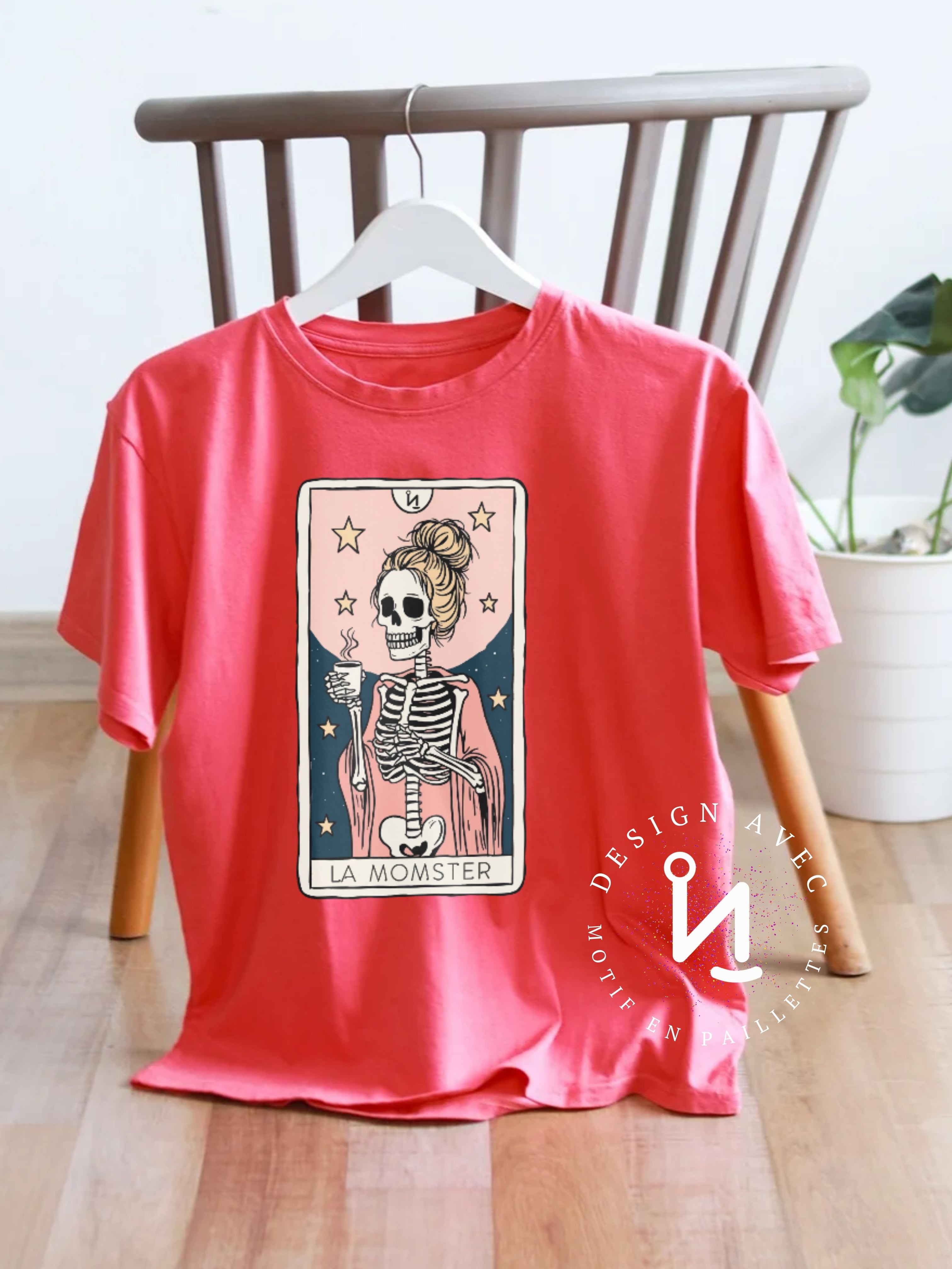 MOMSTER - T-Shirt melon (taille unisexe)