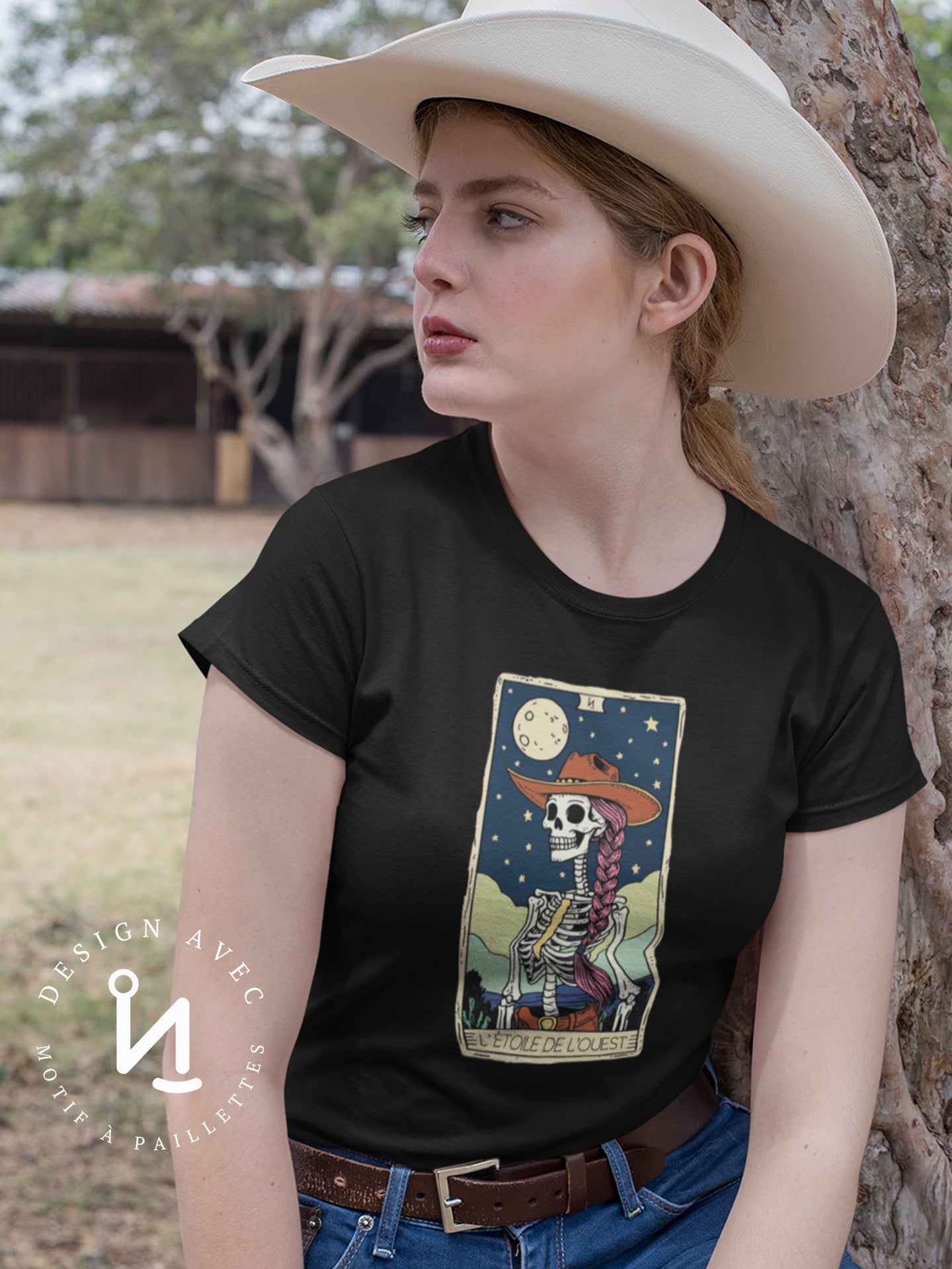 L'ÉTOILE DE L'OUEST - T-Shirt noir (taille unisexe)