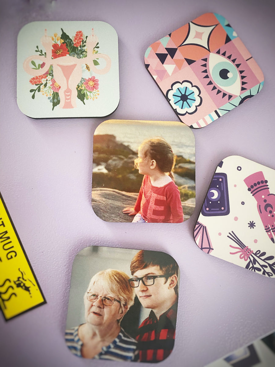 AIMANTS CARRÉS personnalisables (6 aimants)