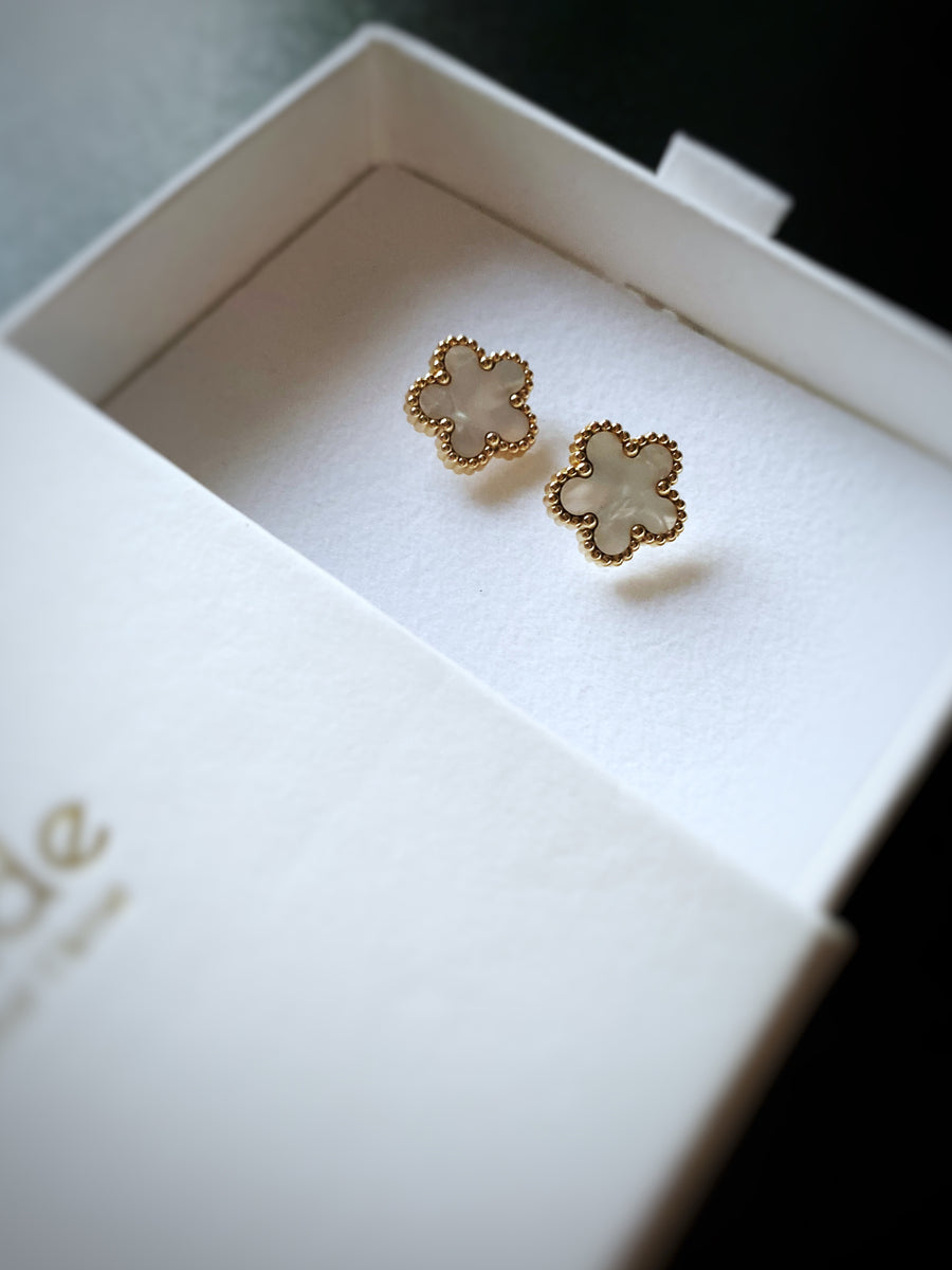 ZAHARA - Boucles oreilles BLANC