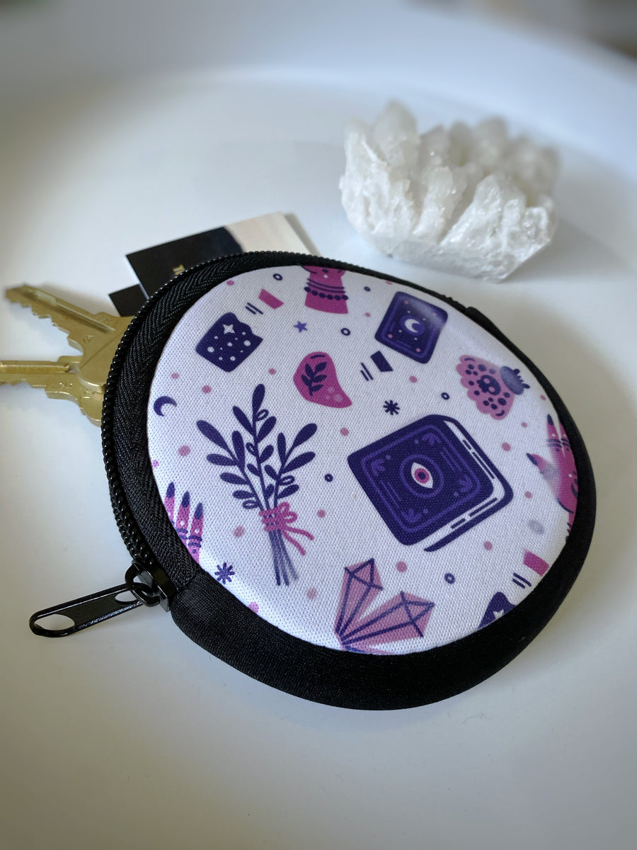 SPELL - Petit porte-monnaie rond (fermeture éclair)