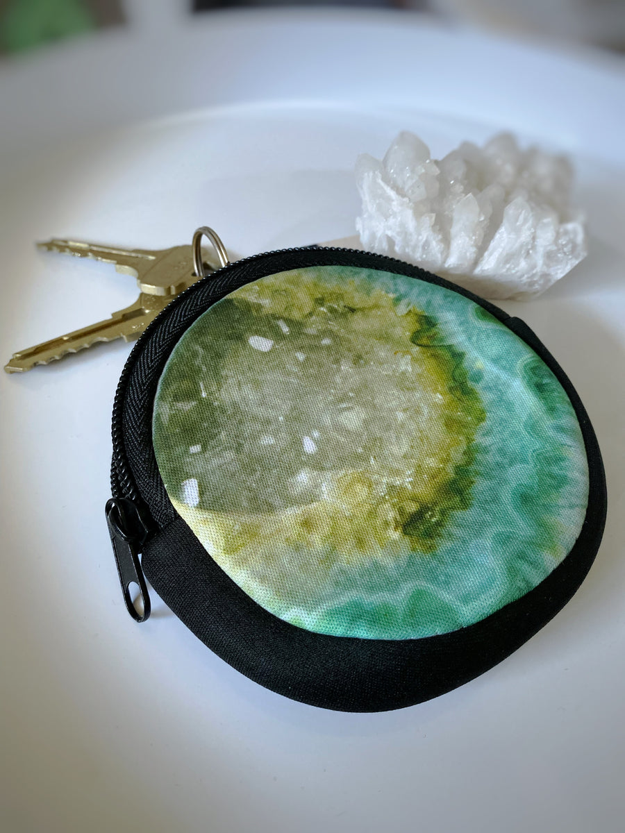 AGATE - Petit porte-monnaie rond (fermeture éclair)