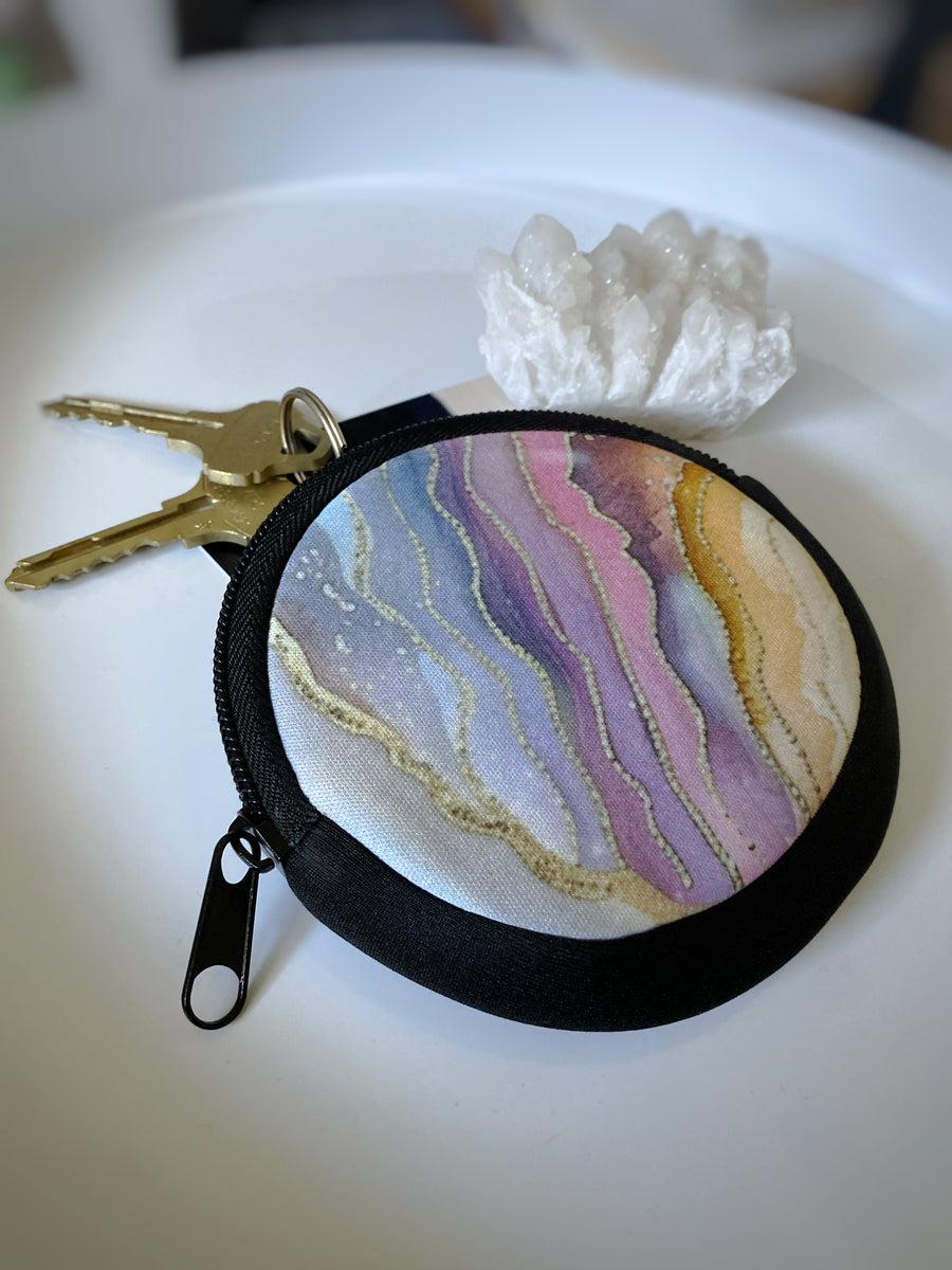 GÉODE - Petit porte-monnaie rond (fermeture éclair)