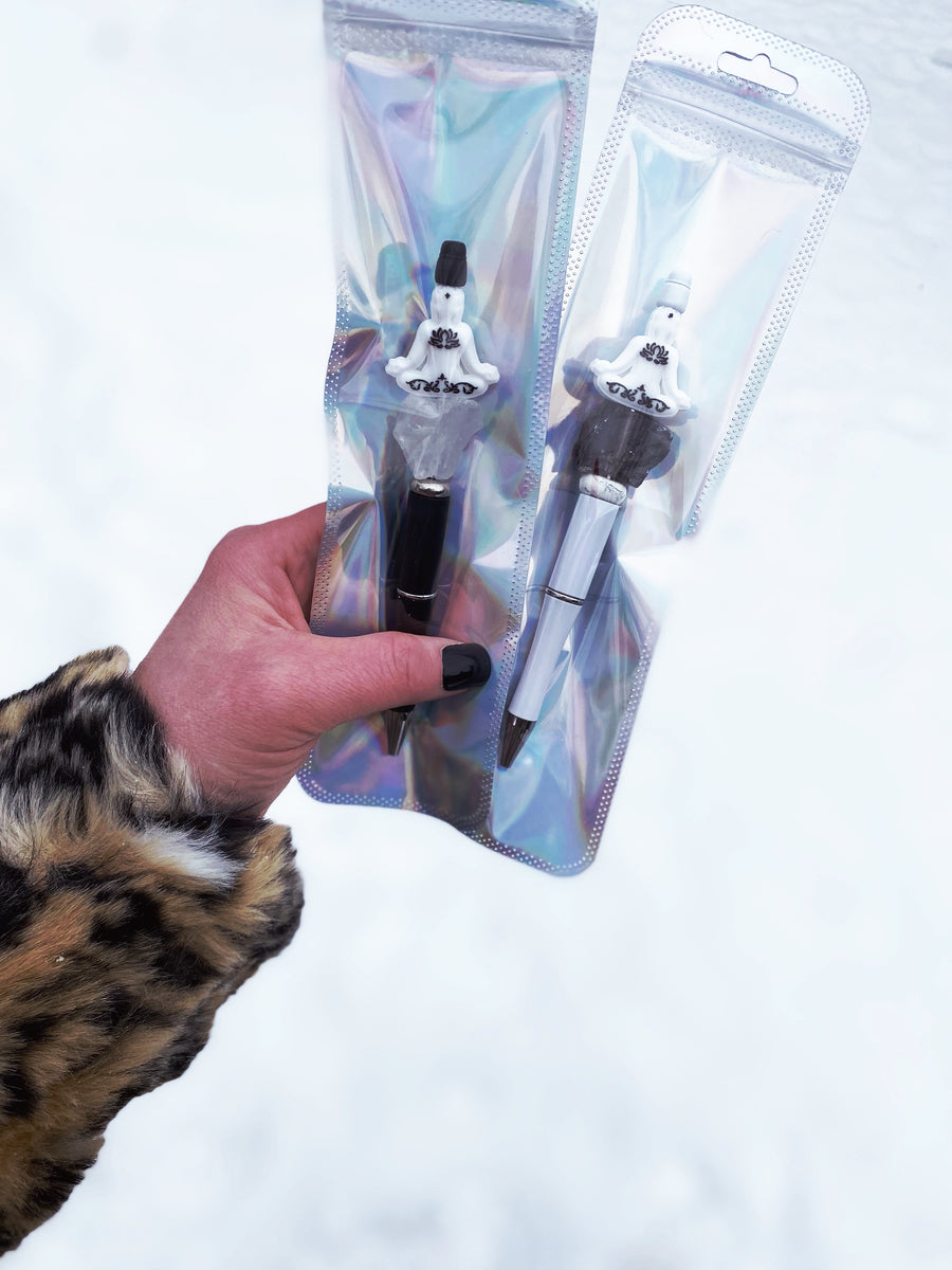 ZEN - Stylo (Quartz fumé et naturel)