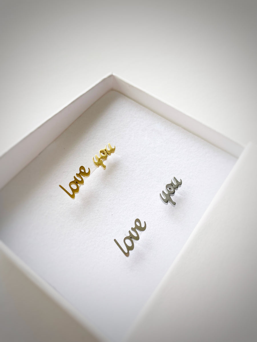 LOVE YOU - Boucles oreilles