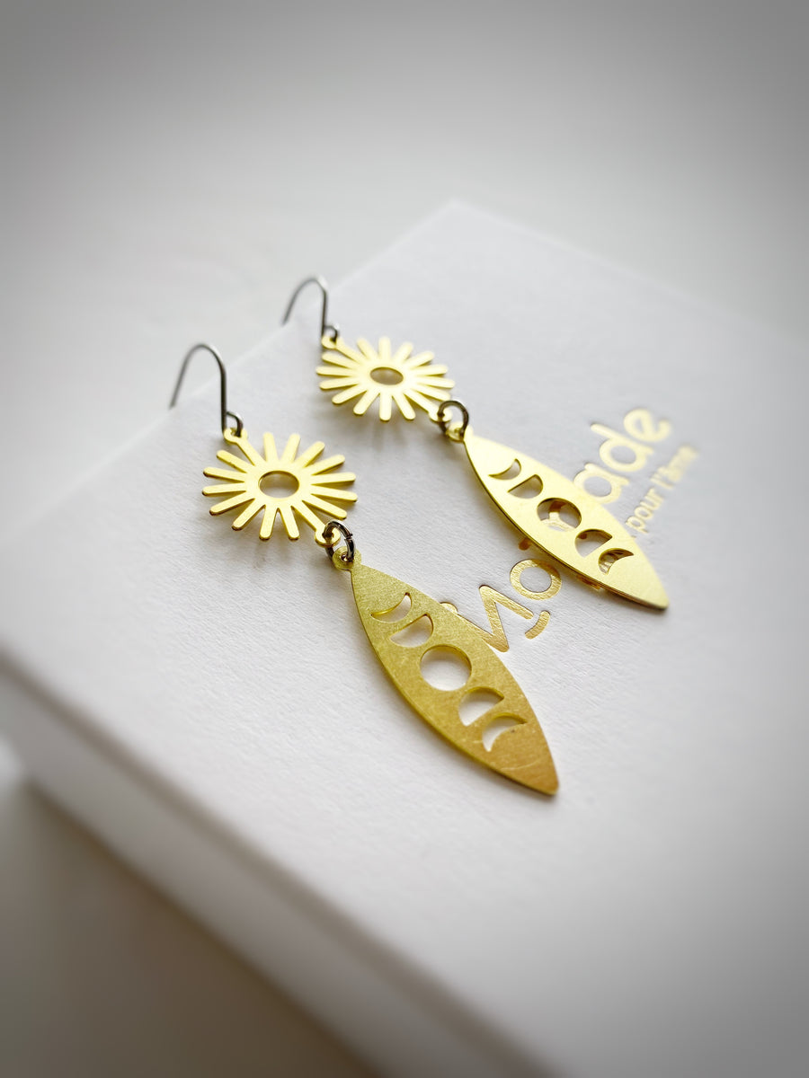 LUNE SOLEIL - Boucles oreilles