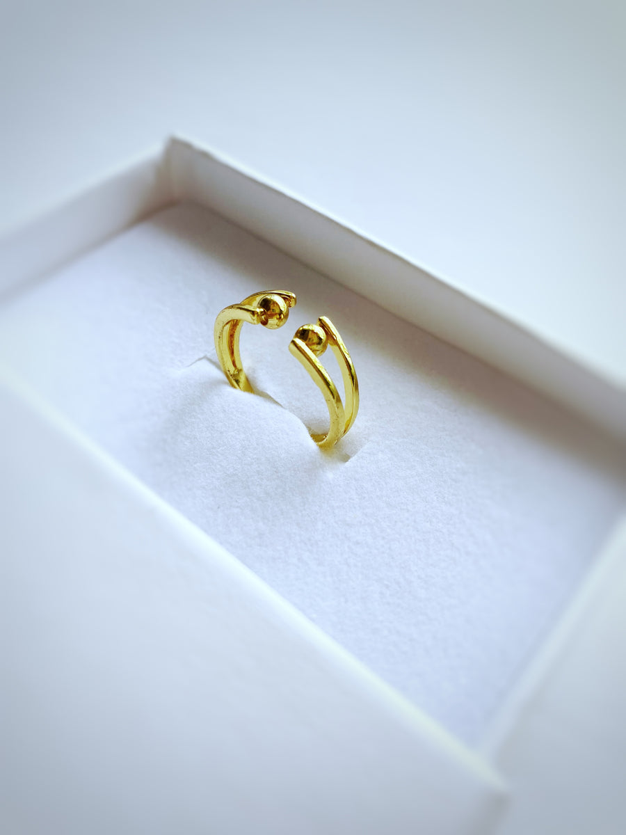 SPINNER OR - Bague anti-stress ajustable