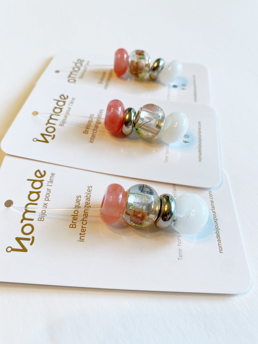 CHERRY QUARTZ & JADE - Kit pierres modulables