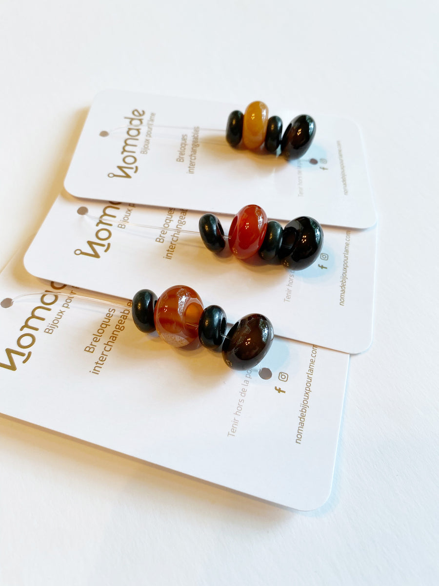 CORNALINE & ONYX - Kit pierres modulables