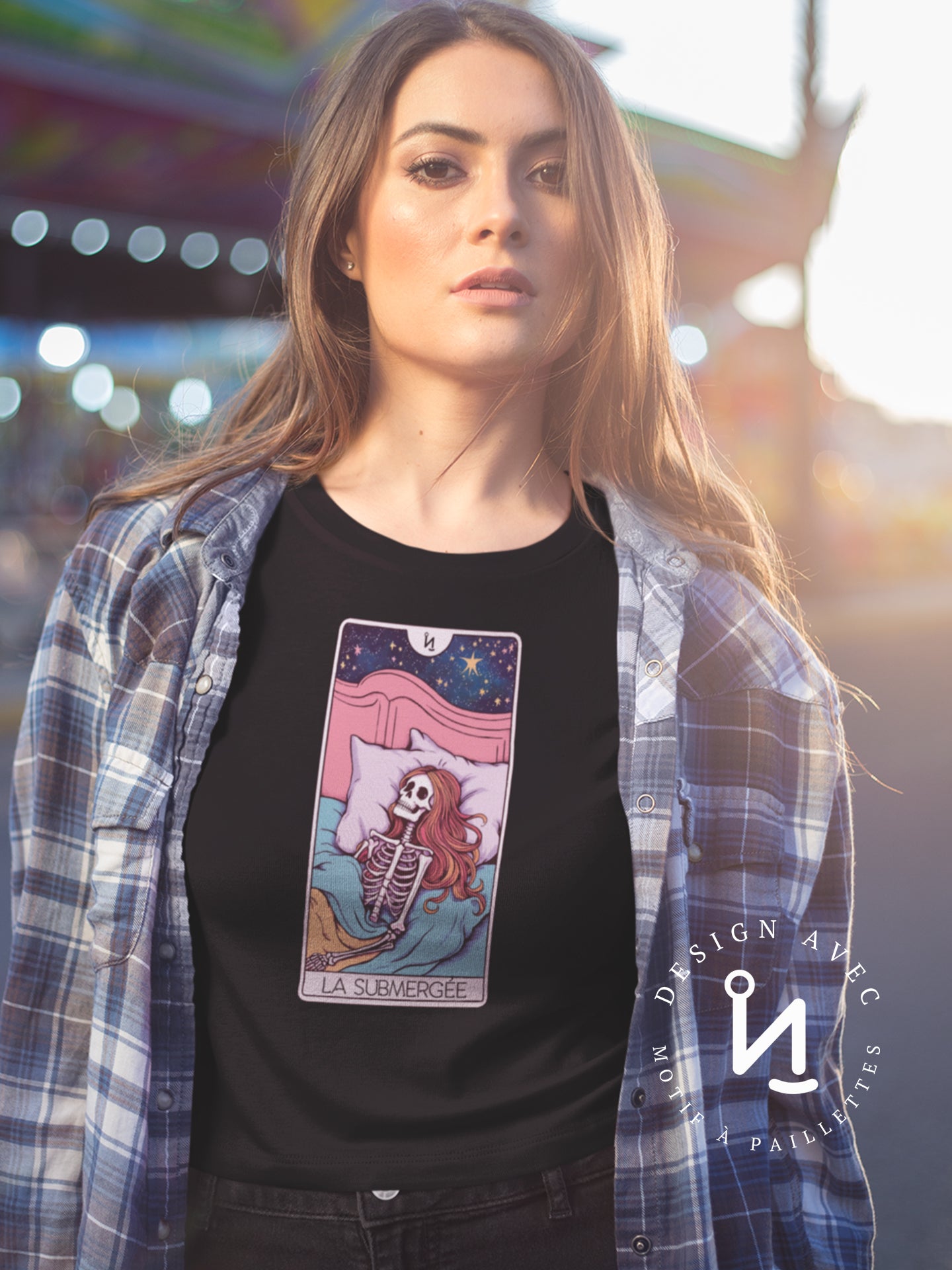 LA SUBMERGÉE - T-Shirt noir (taille unisexe)
