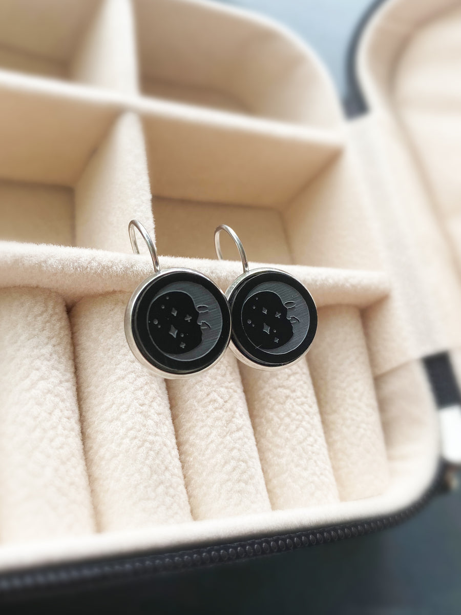 FÉMININ SACRÉ - Boucles oreilles levier 12 mm