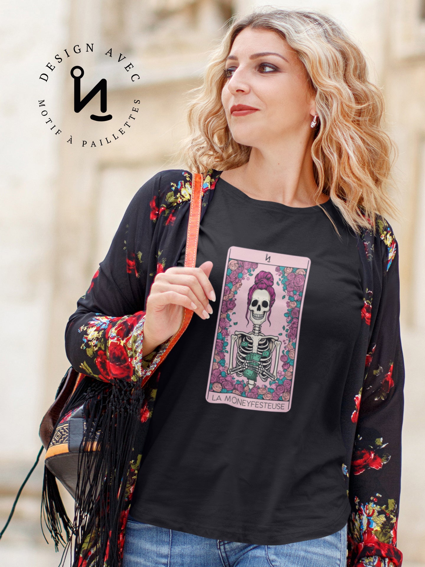 LA MONEYFESTEUSE - T-Shirt noir (taille unisexe)
