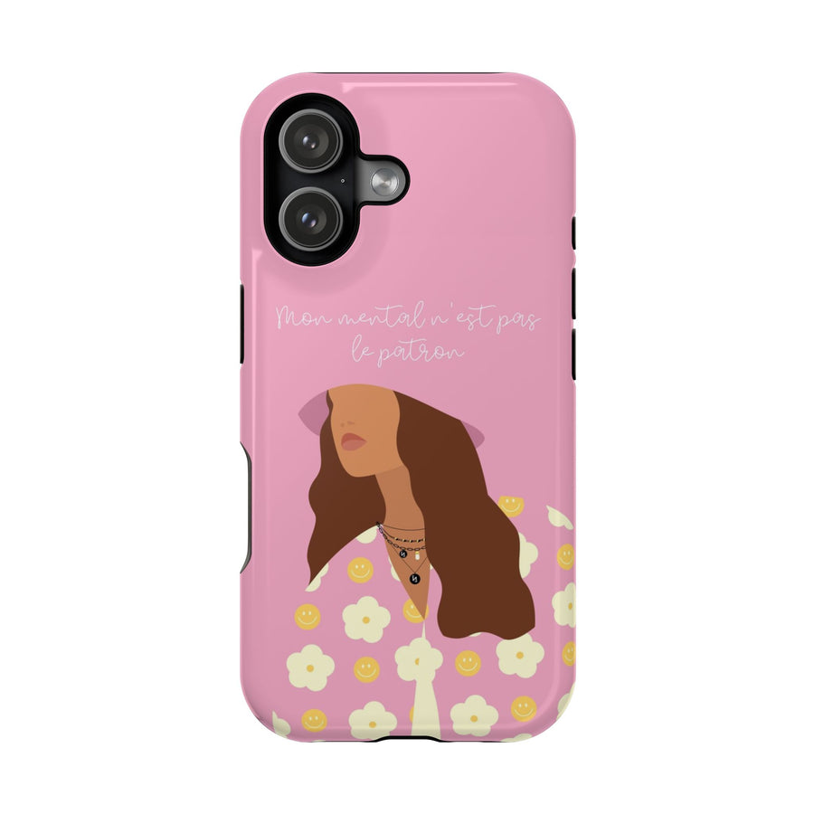 Coque cellulaire sublimée - MON MENTAL N'EST PAS LE PATRON