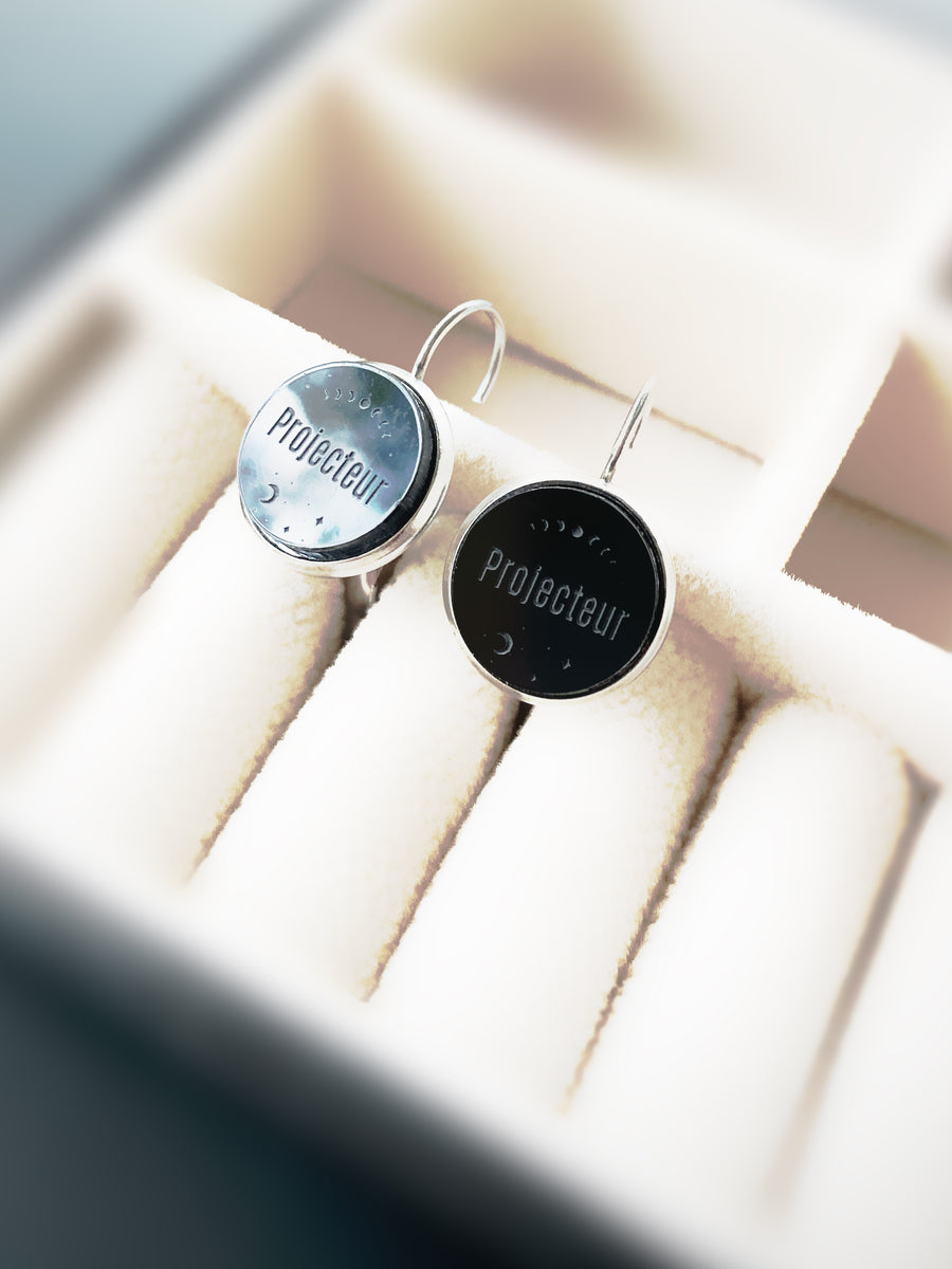 PROJECTEUR - Boucles oreilles levier 12 mm