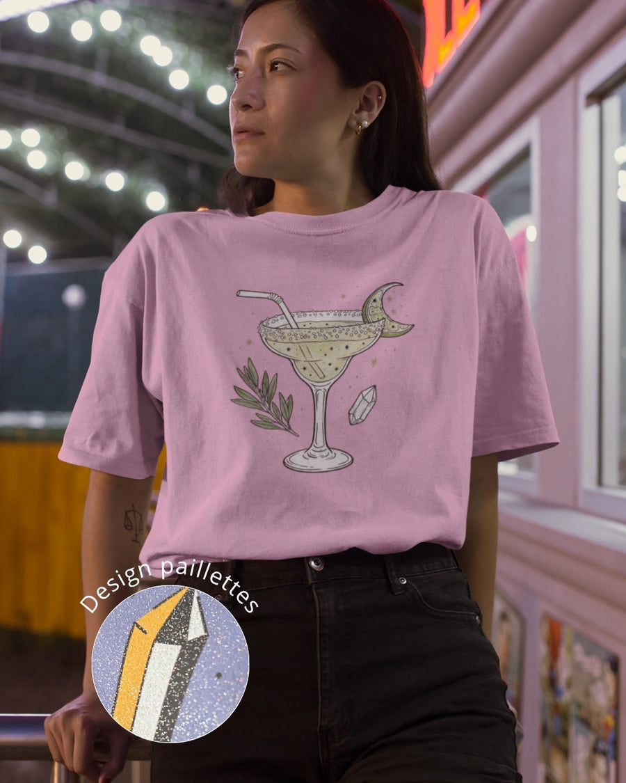 MARGARITA LUNAIRE - T-shirt design paillettes