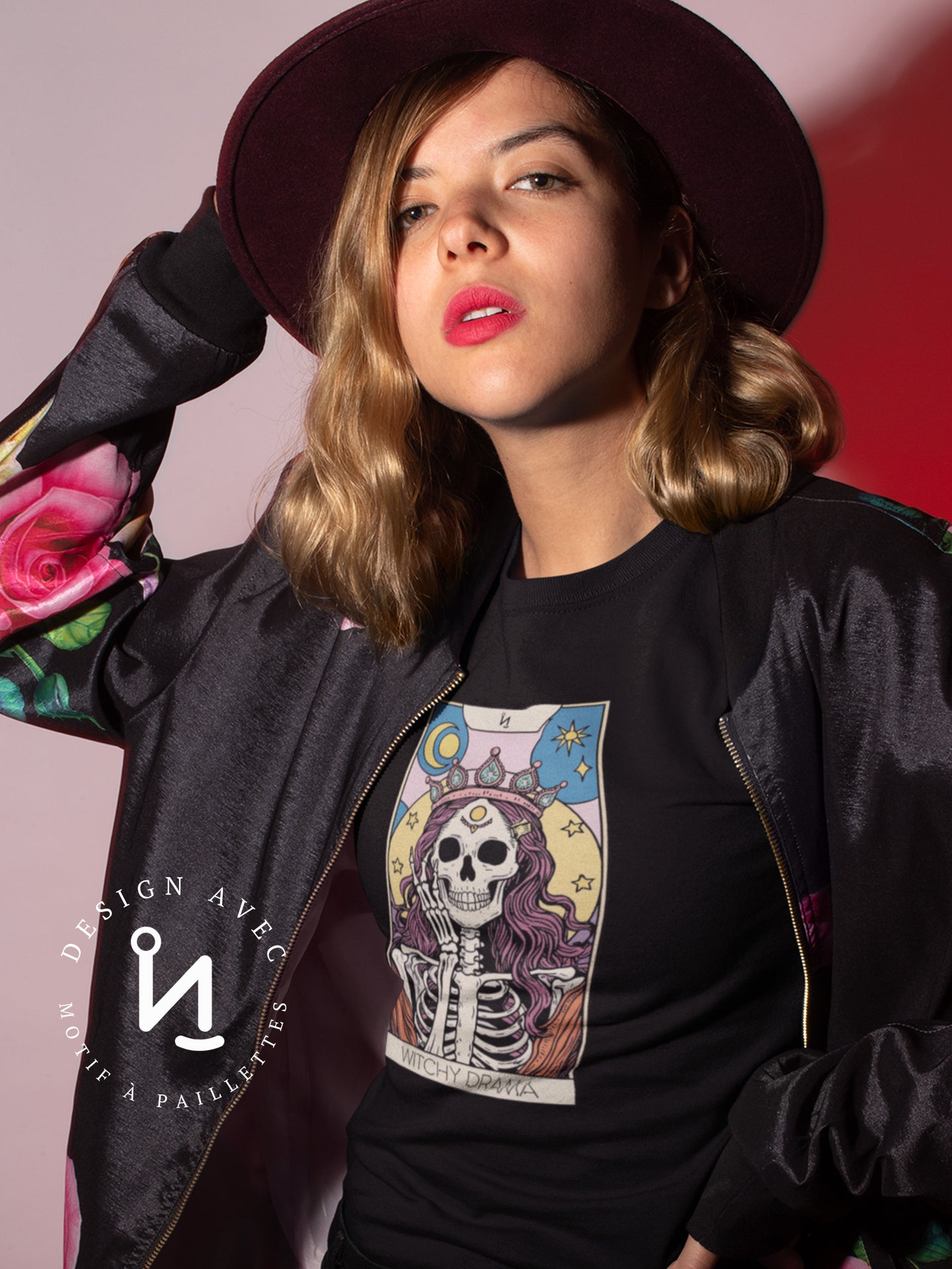 LA WITCHY DRAMA - T-Shirt noir (taille unisexe)