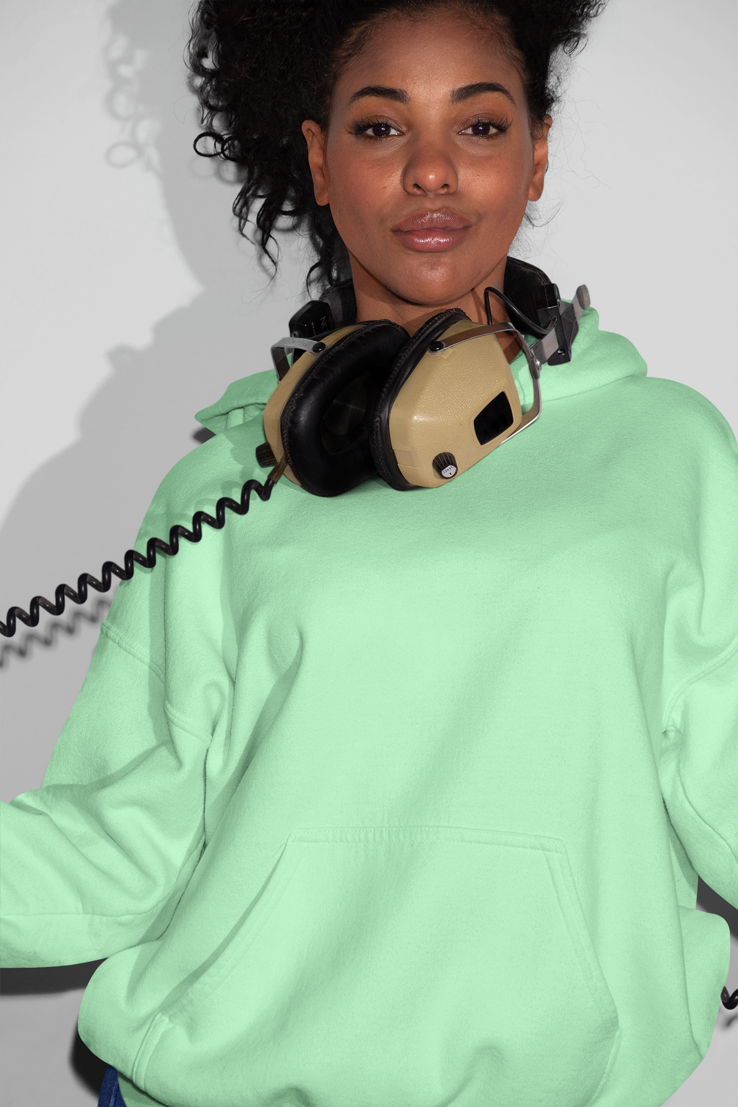 Hoodie vert menthe